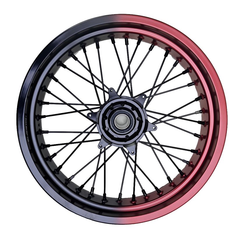 17Inch Supermoto Rims For KTM SX SX-F XC-F XC EXC EXC-F 2003-2025 Black&Red Rims