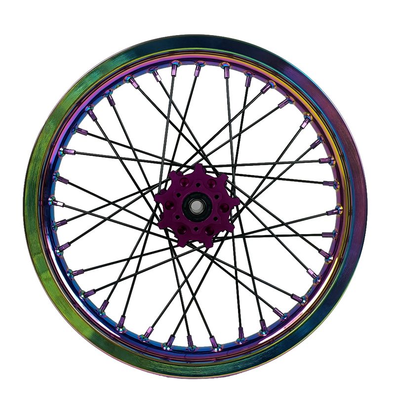 1.6*19" & 1.85*16" Electric Dirtbike Wheels Rim For Sur Ron Light Bee-X 2019-2024 Rainbow Color