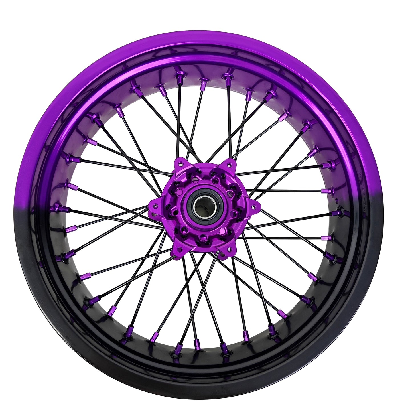 17Inch Supermoto Rims For KTM SX SX-F XC-F XC EXC EXC-F 2003-2024 Black&Purple Rims