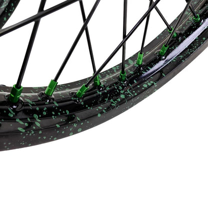 1.6*19" & 1.85*16" Electric Dirtbike Wheels Rim For Sur Ron Light Bee-X 2019-2024 Black Rims Green Hubs