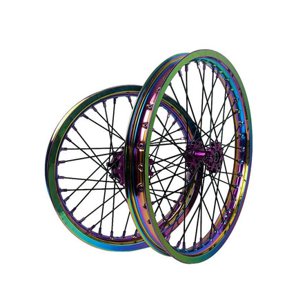 1.6*19" & 1.85*16" Electric Dirtbike Wheels Rim For Sur Ron Light Bee-X 2019-2024 Rainbow Color