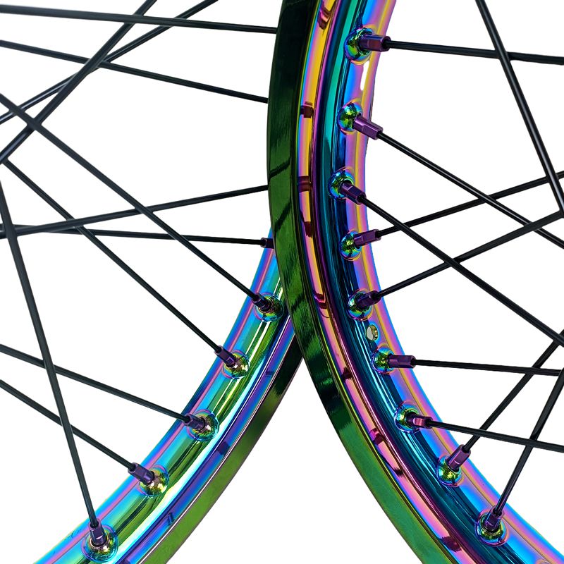 1.6*19" & 1.85*16" Electric Dirtbike Wheels Rim For Sur Ron Light Bee-X 2019-2024 Rainbow Color