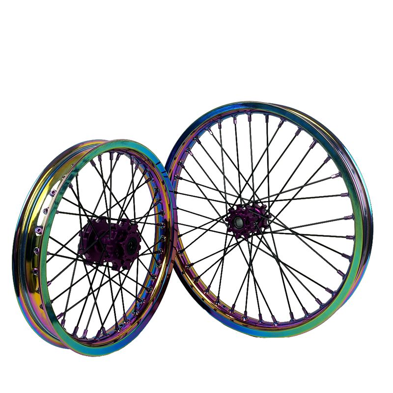 1.6*19" & 1.85*16" Electric Dirtbike Wheels Rim For Sur Ron Light Bee-X 2019-2024 Rainbow Color