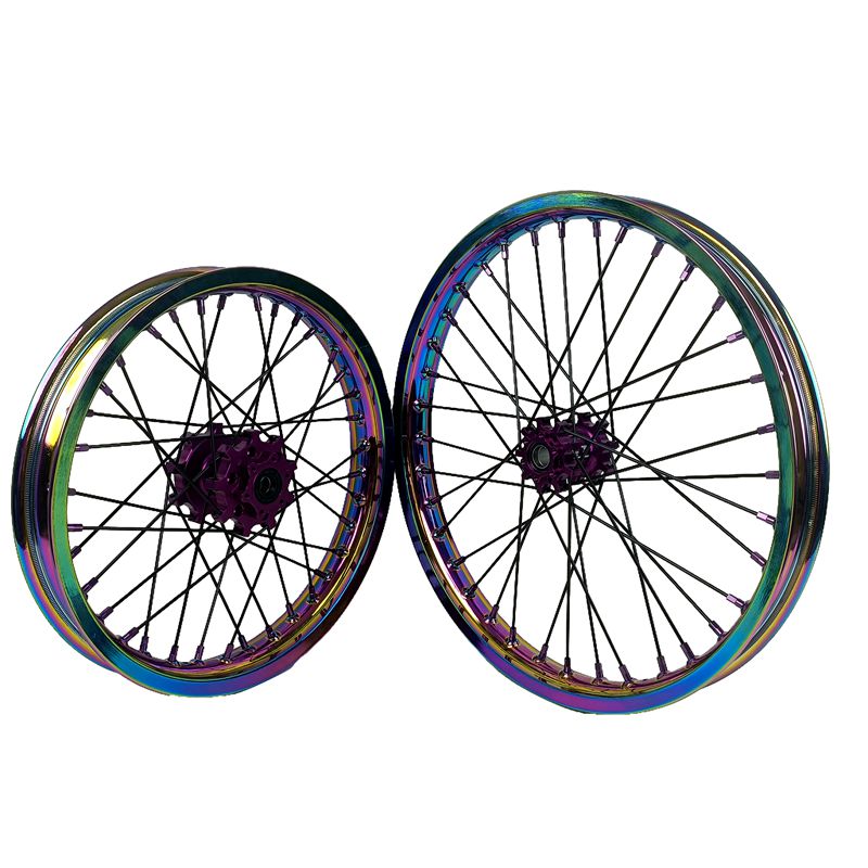 1.6*19" & 1.85*16" Electric Dirtbike Wheels Rim For Sur Ron Light Bee-X 2019-2024 Rainbow Color