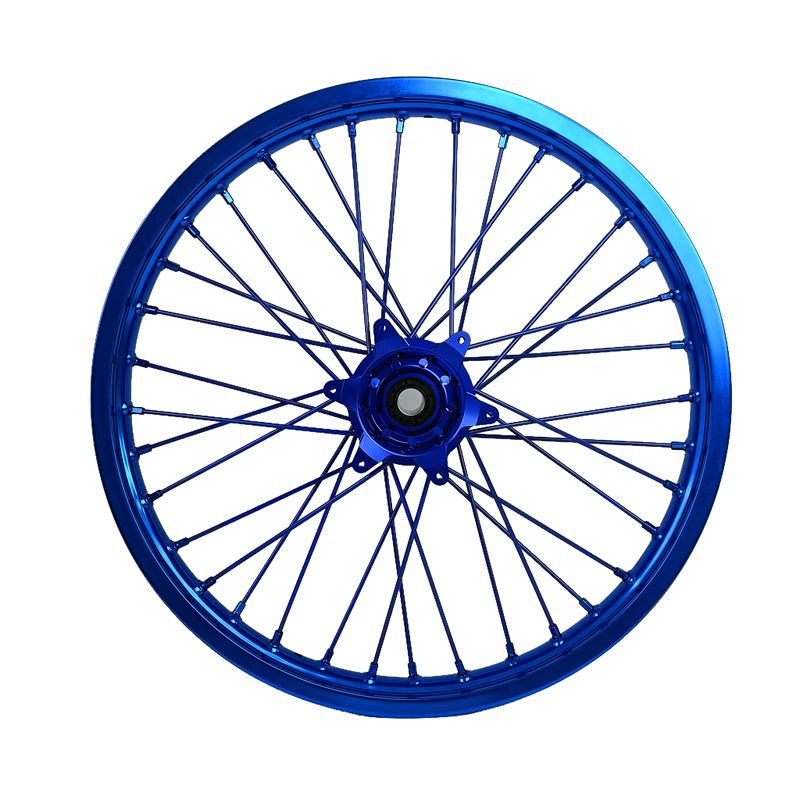 Dirt Bike Wheels Set 21"/19" for Yamaha YZ/YZF/WRF 15-25 Blue Rim Blue Hub Blue Spokes Blue Nipples