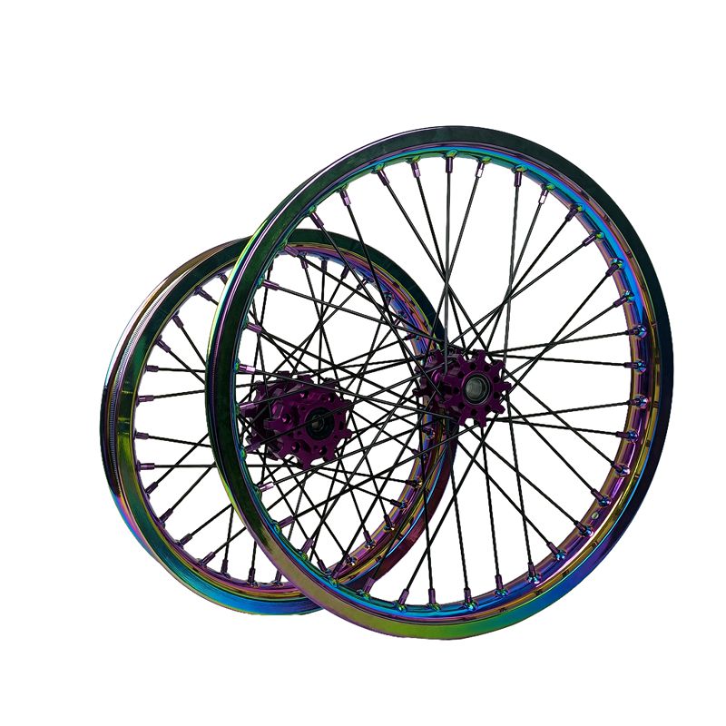 1.6*19" & 1.85*16" Electric Dirtbike Wheels Rim For Sur Ron Light Bee-X 2019-2024 Rainbow Color